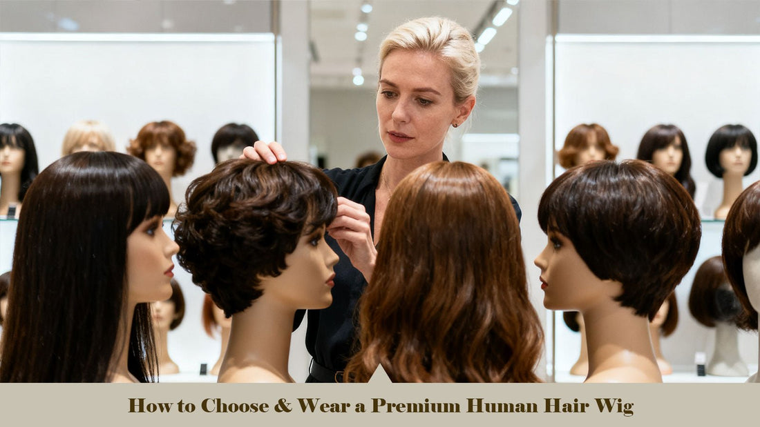How to Choose & Wear a Premium Human Hair Wig - GoldenCrownWigs
