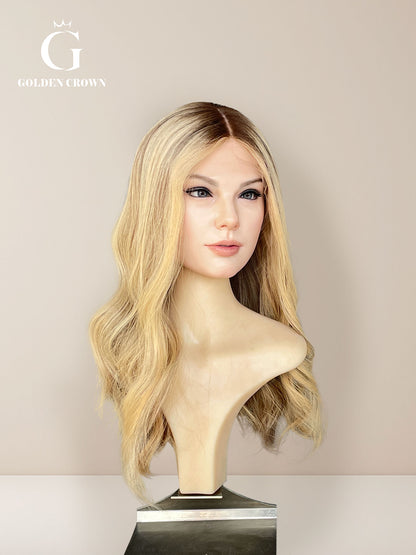 Rhea Lace Top Base 100% Human Hair Wigs (Slight Layer)