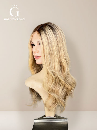 Rhea Lace Top Base 100% Human Hair Wigs (Slight Layer)
