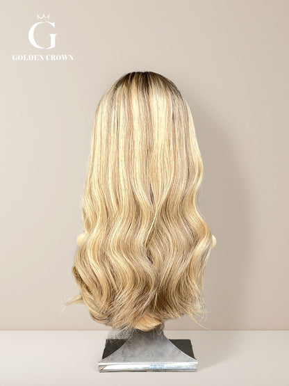 Rhea Lace Top Base 100% Human Hair Wigs (Slight Layer)