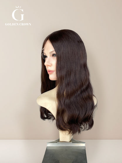 Elara Wavy Skin Lace Top Base 100% Human Hair Wig