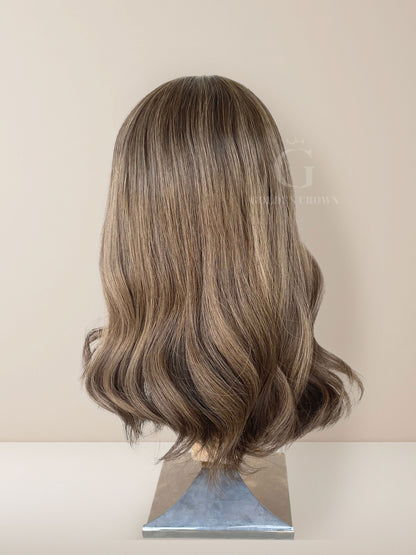 פאות תחרה בסיס 100% שיער טבעי של אווה