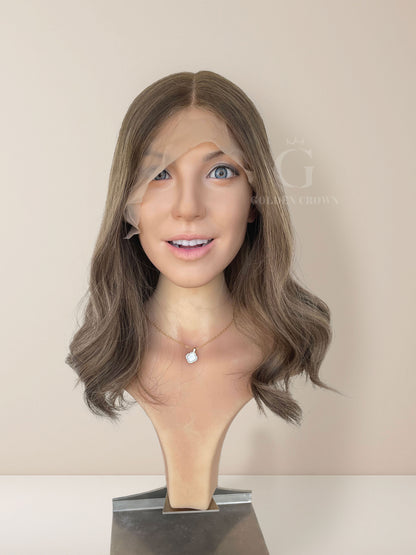 פאות תחרה בסיס 100% שיער טבעי של אווה