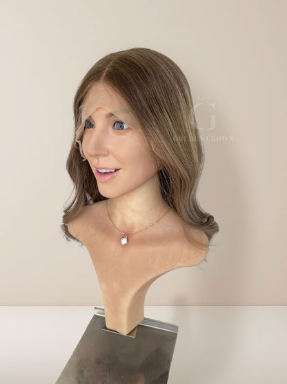 פאות תחרה בסיס 100% שיער טבעי של אווה