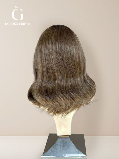Ezra Lace Top Base 100% Human Hair Wigs