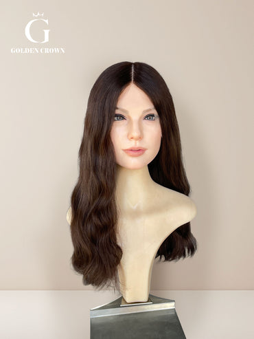Freya Wavy Skin Lace Top Base 100% Human Hair Wig