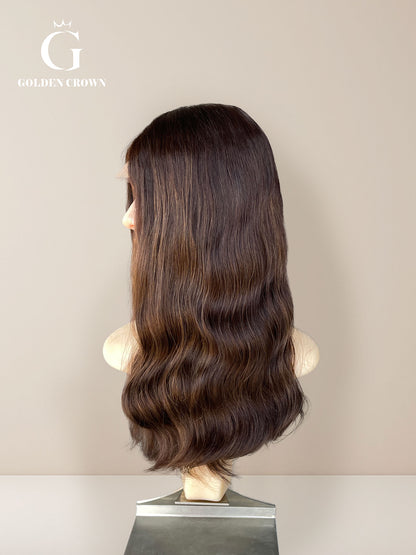 Freya Wavy Skin Lace Top Base 100% Human Hair Wig