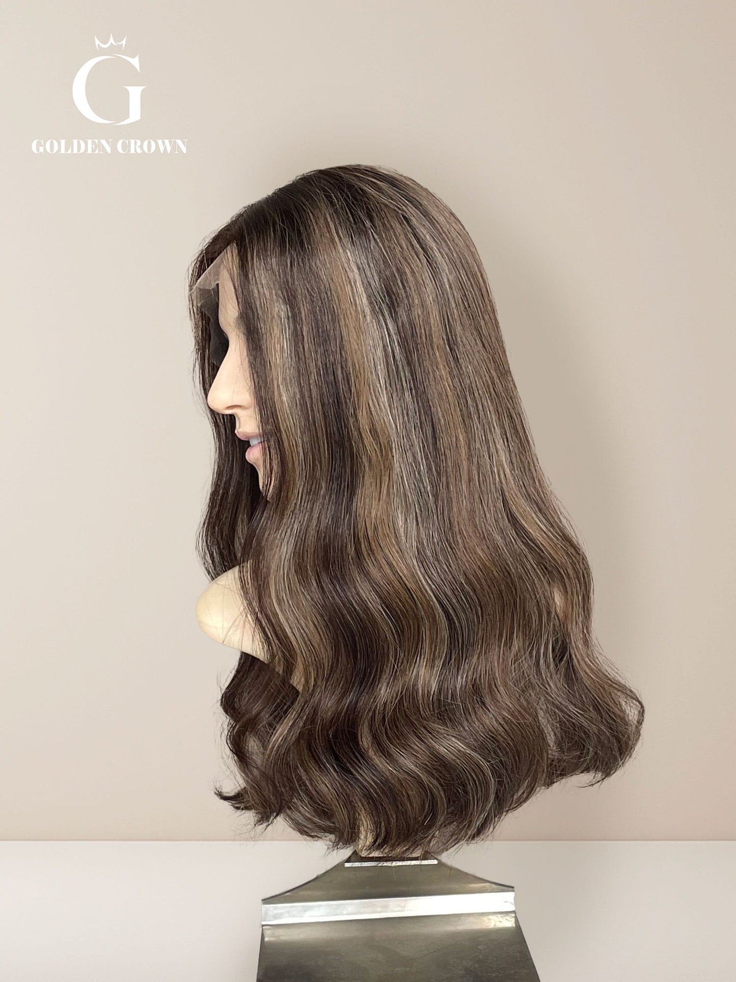 Iris lace top left side view GoldenCrownWigs