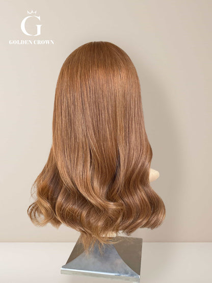 Isabelle Lace Top Base 100 Human Hair Back View GoldenCrownWigs