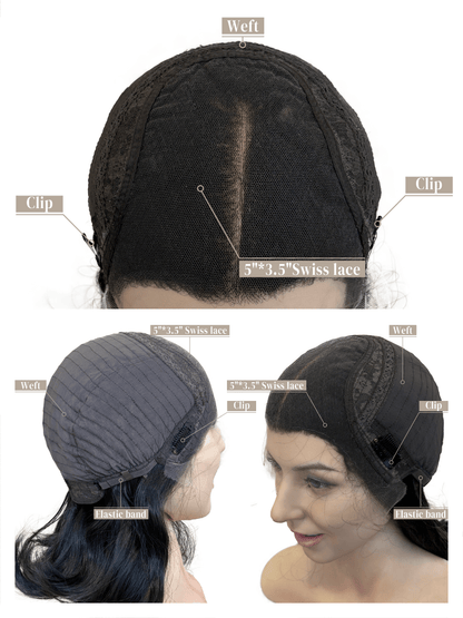 Lace Top Base 100% Human Hair Wigs Specifications GoldenCrownWigs.com