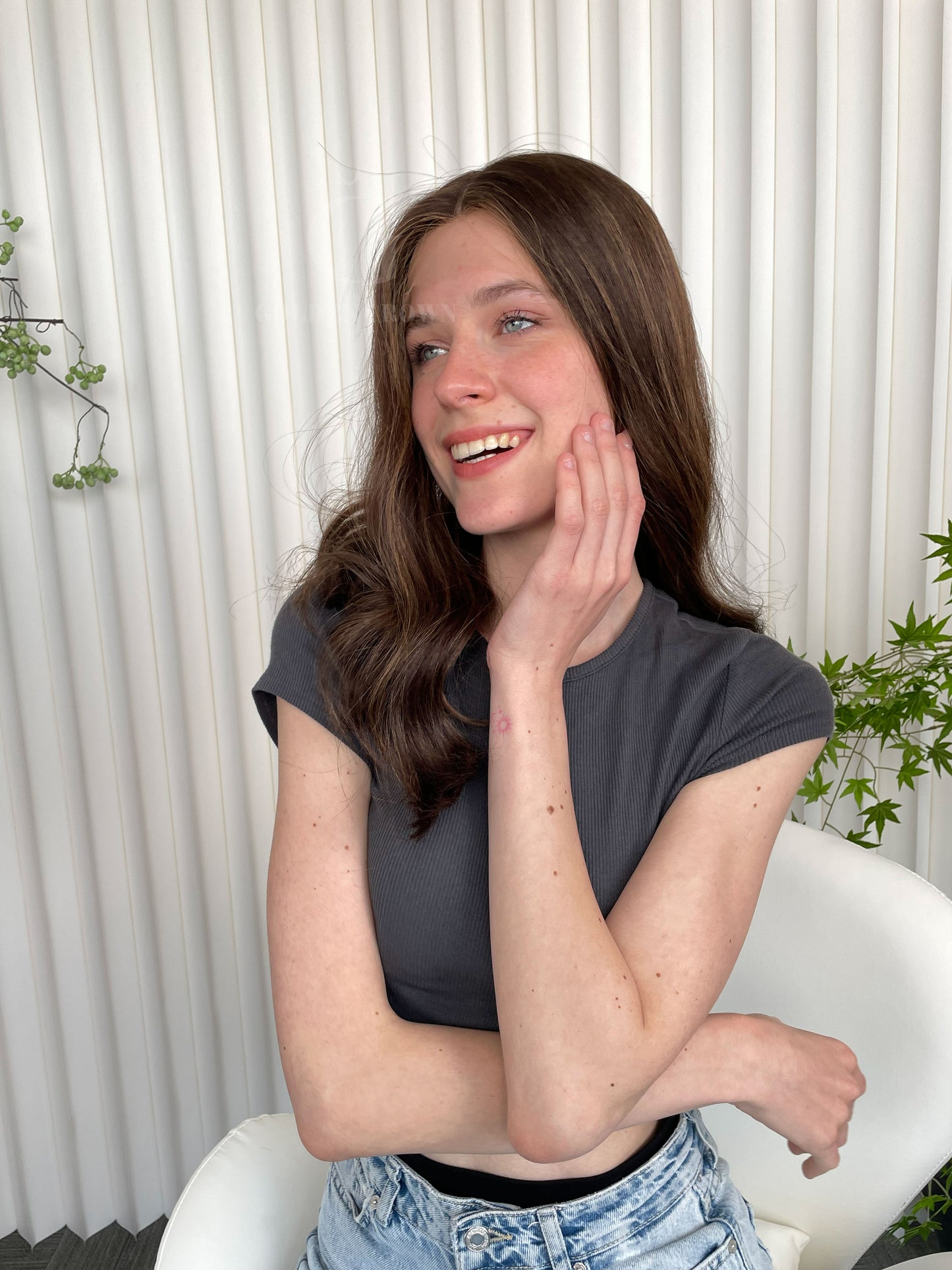 Lina Lace Top Base 100% Human Hair Wigs