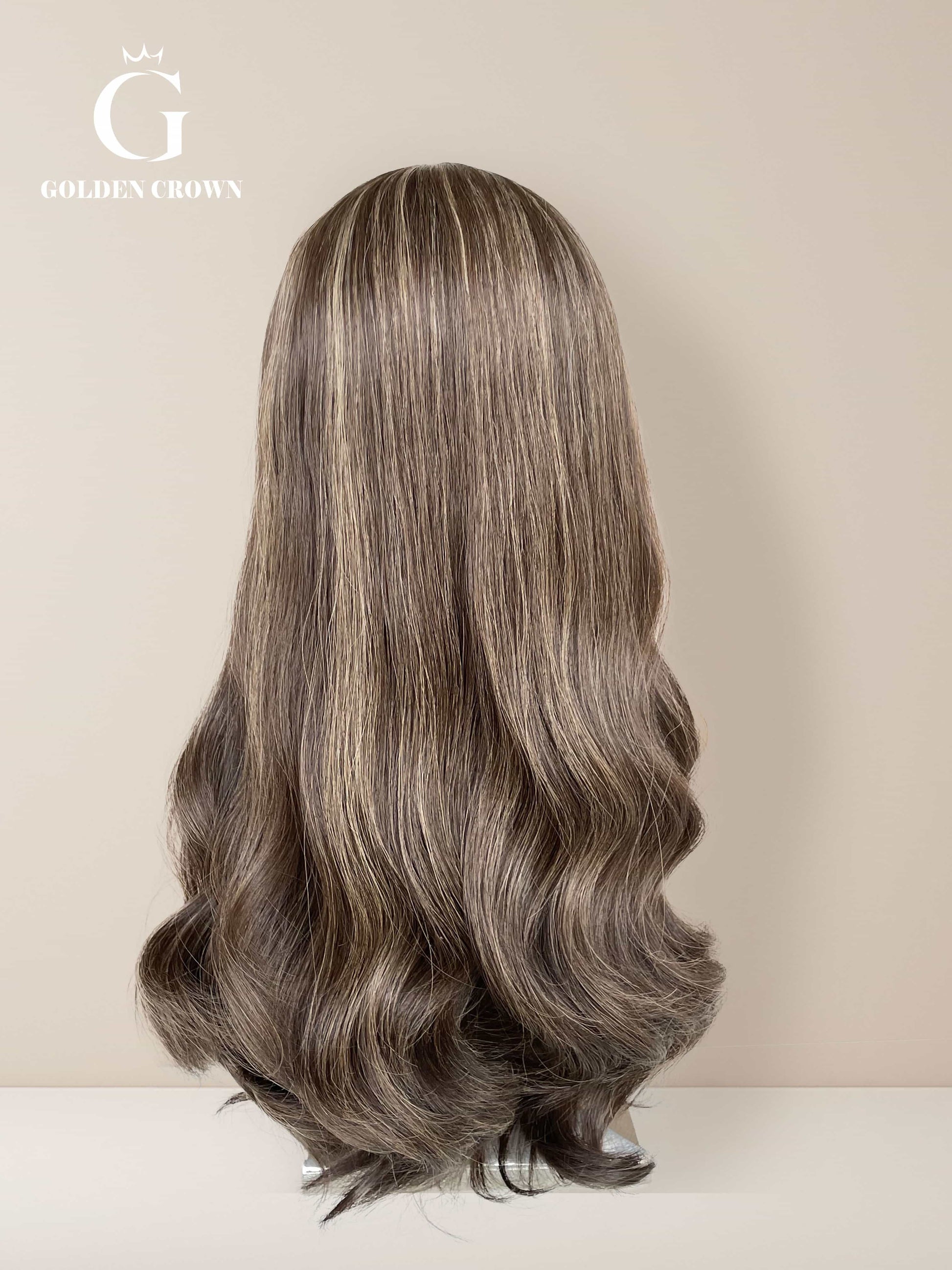 Liora Silk Top Base 100 Human Hair Back View GoldenCrownWigs