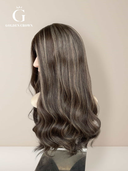Liora Silk Top Base 100 Human Hair Right Side View GoldenCrownWigs