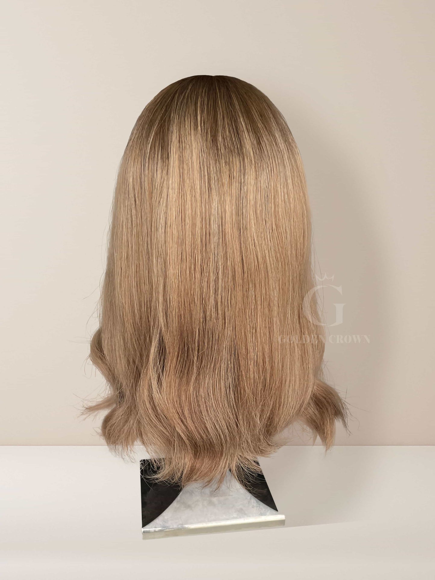 Maya_Lace_Top_Base_100_Human_Hair_Wigs_Back_View_GoldenCrownWigs.com