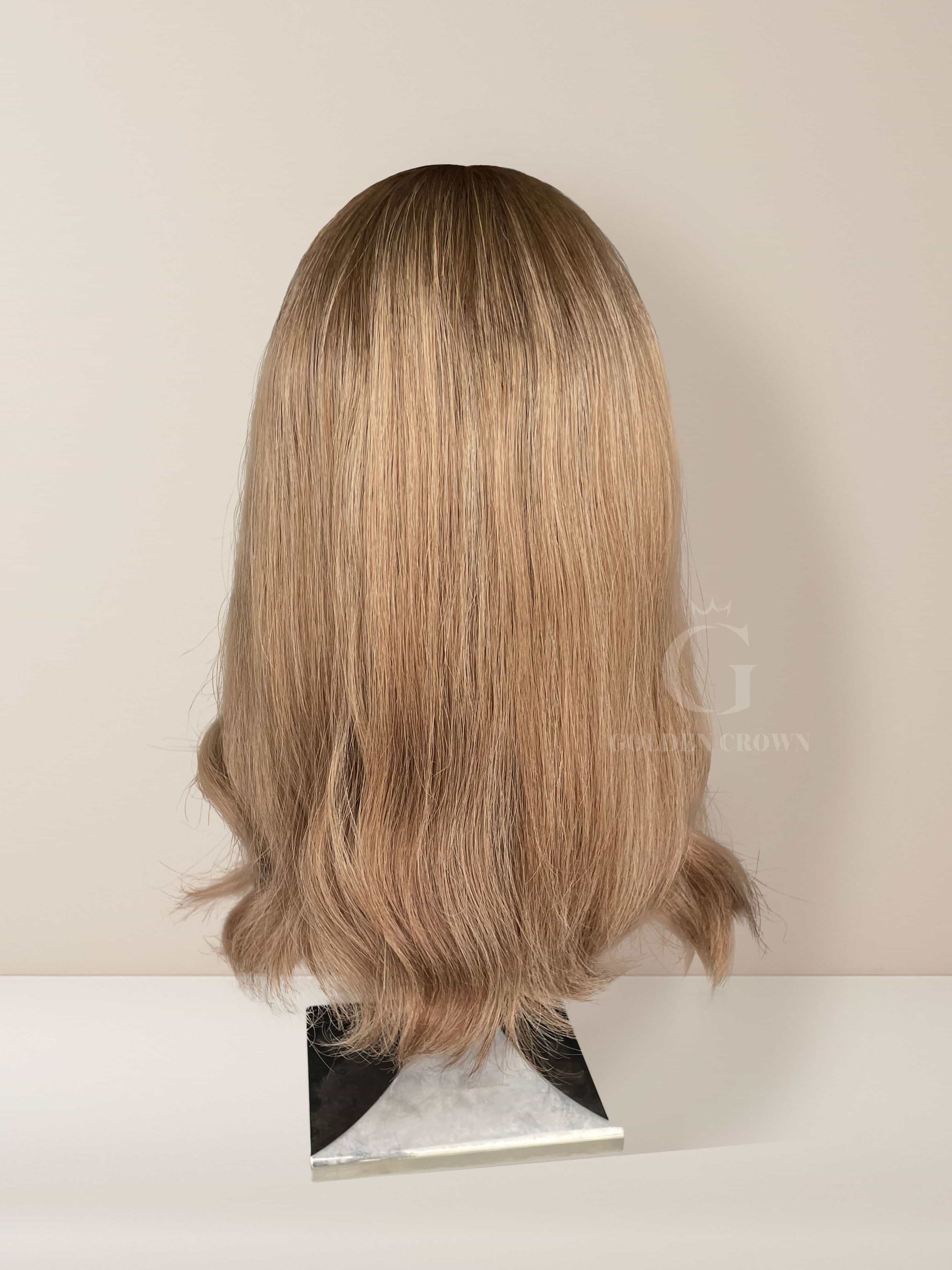 Maya_Lace_Top_Base_100_Human_Hair_Wigs_Back_View_GoldenCrownWigs.com