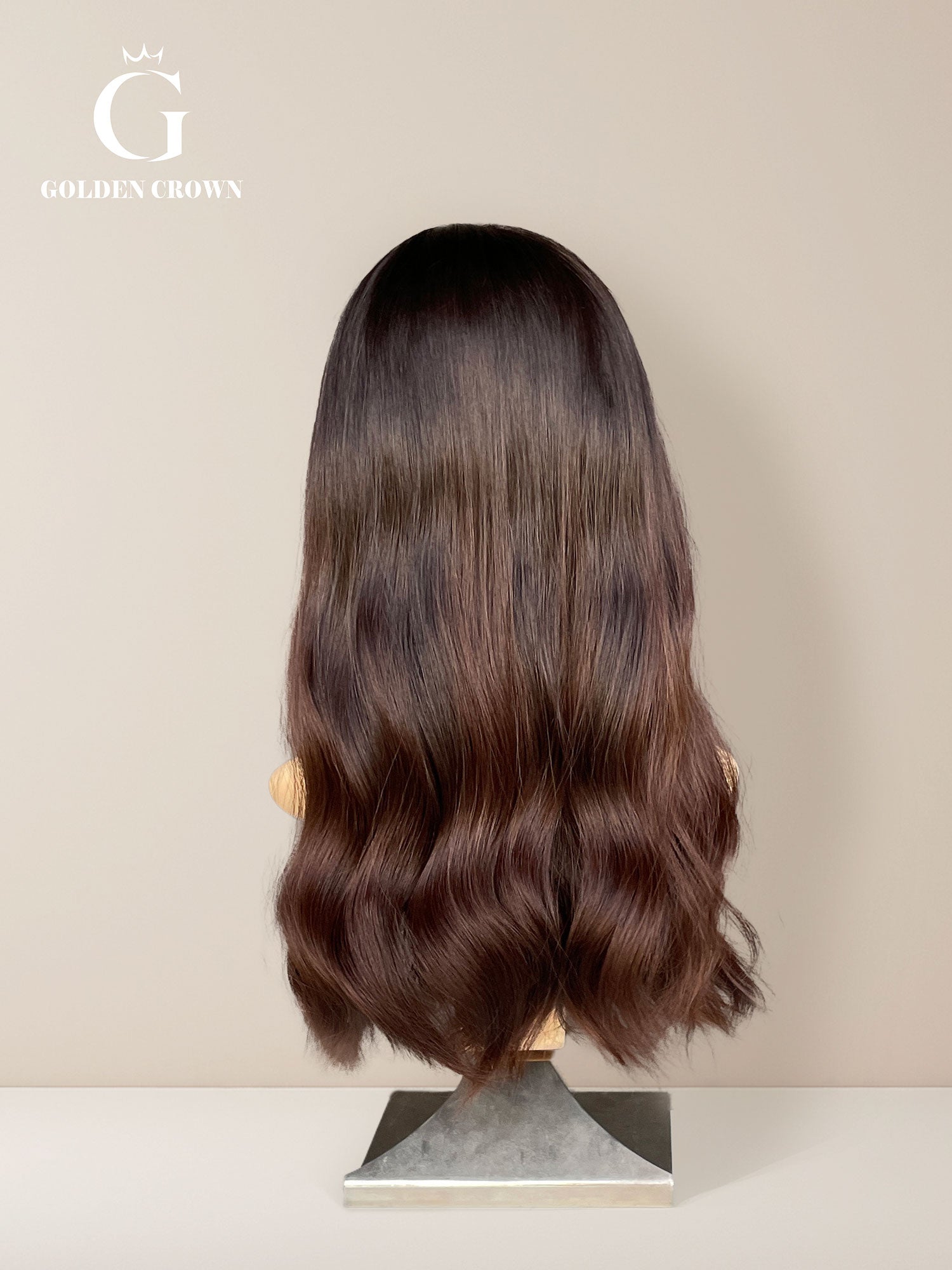 Natural Color2-6 lace top back side view GoldenCrownWigs