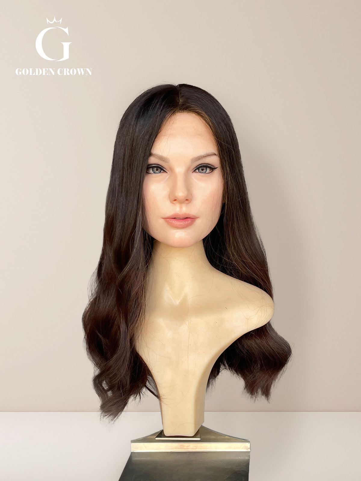 Natural Color2-6 lace top front view GoldenCrownWigs