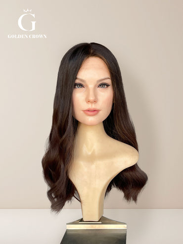 Natural Color2-6 lace top front view GoldenCrownWigs