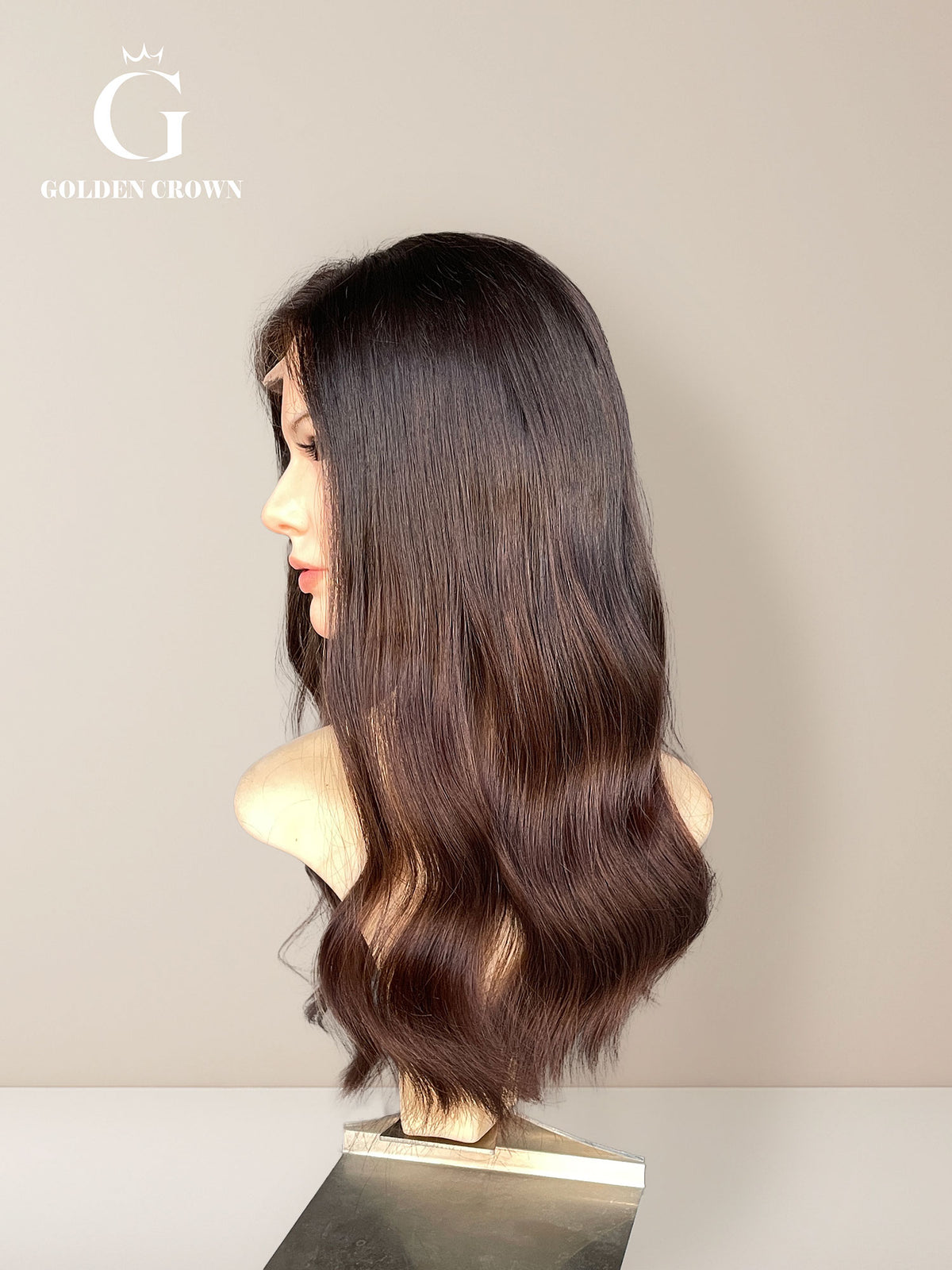 Natural Color2-6 lace top left side view GoldenCrownWigs