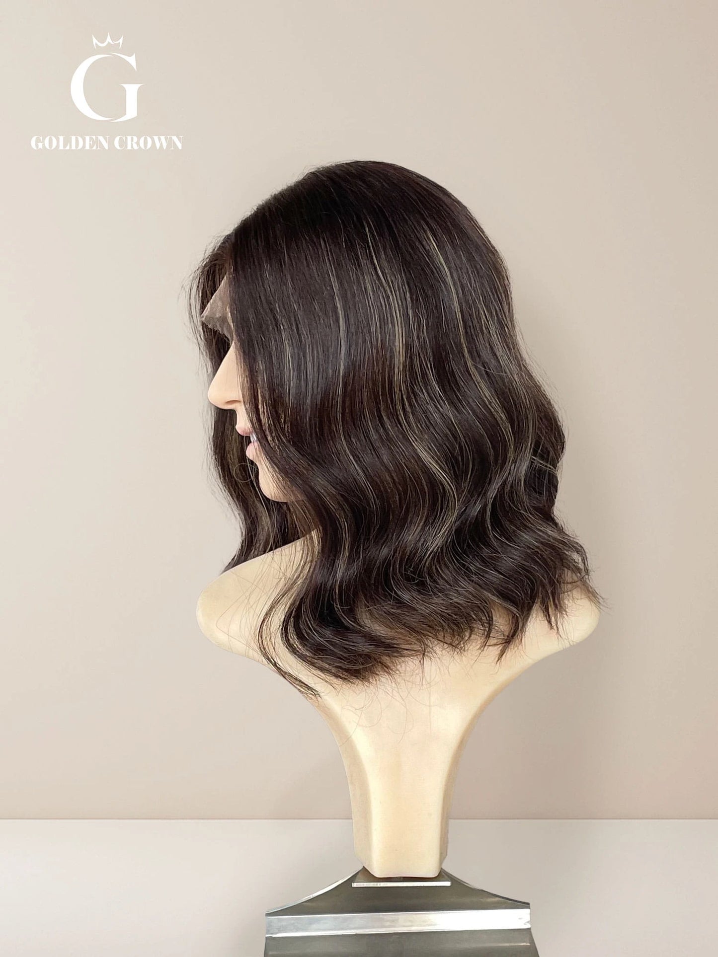Pearl Lace Top Base 100% Human Hair Wigs (Slight Layer)