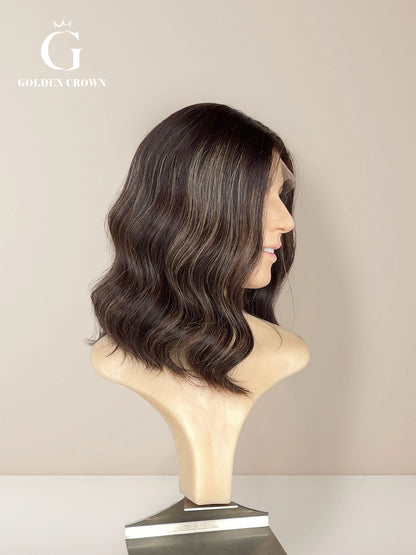 Pearl Lace Top Base 100% Human Hair Wigs (Slight Layer)