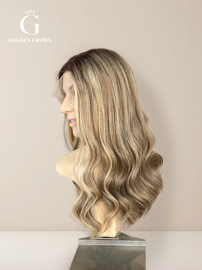 Rhea Lace Top Base 100% Human Hair Wigs (Slight Layer)