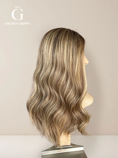 Rhea Lace Top Base 100% Human Hair Wigs (Slight Layer)