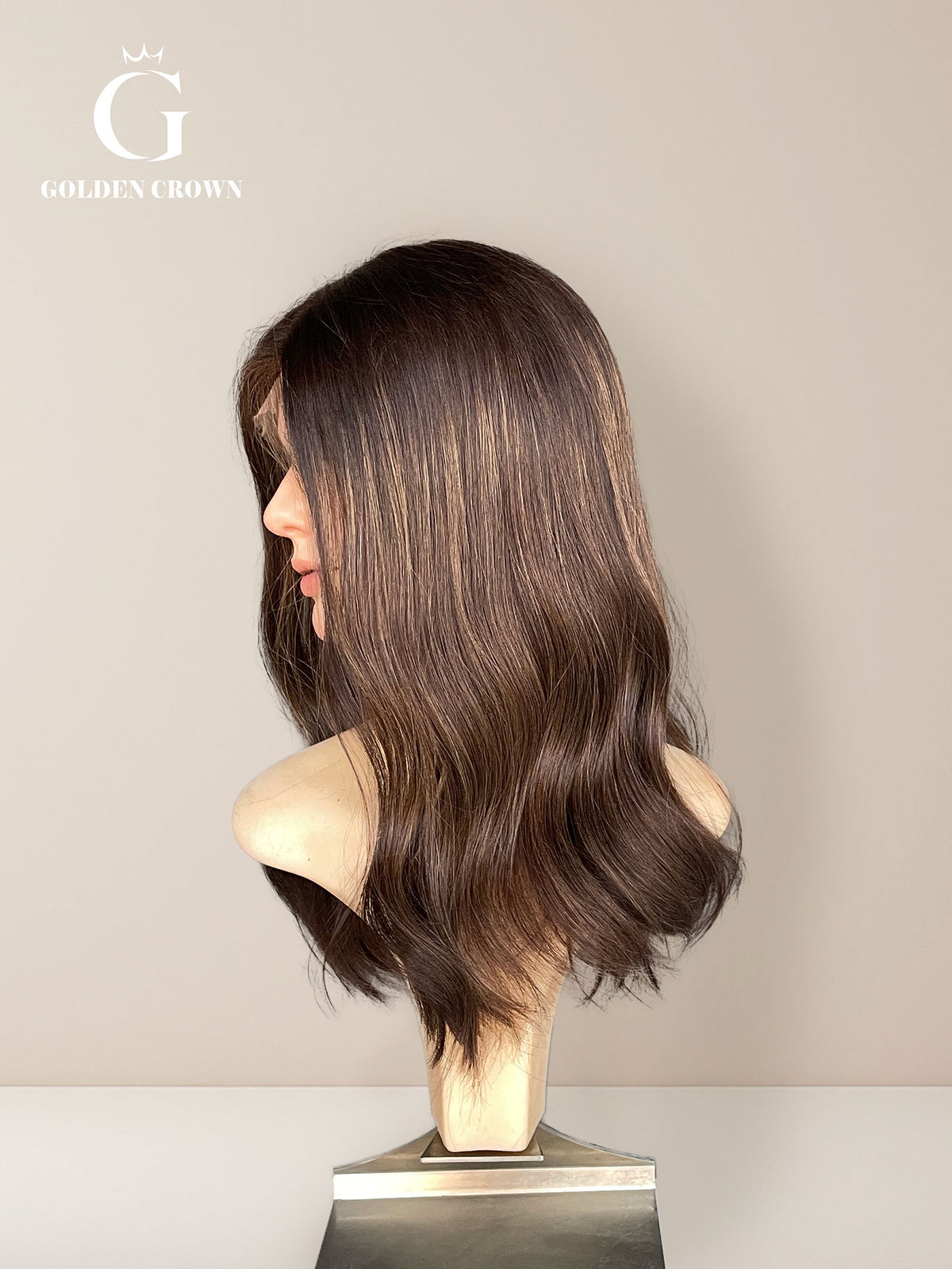 Stella lace top left side view GoldenCrownWigs