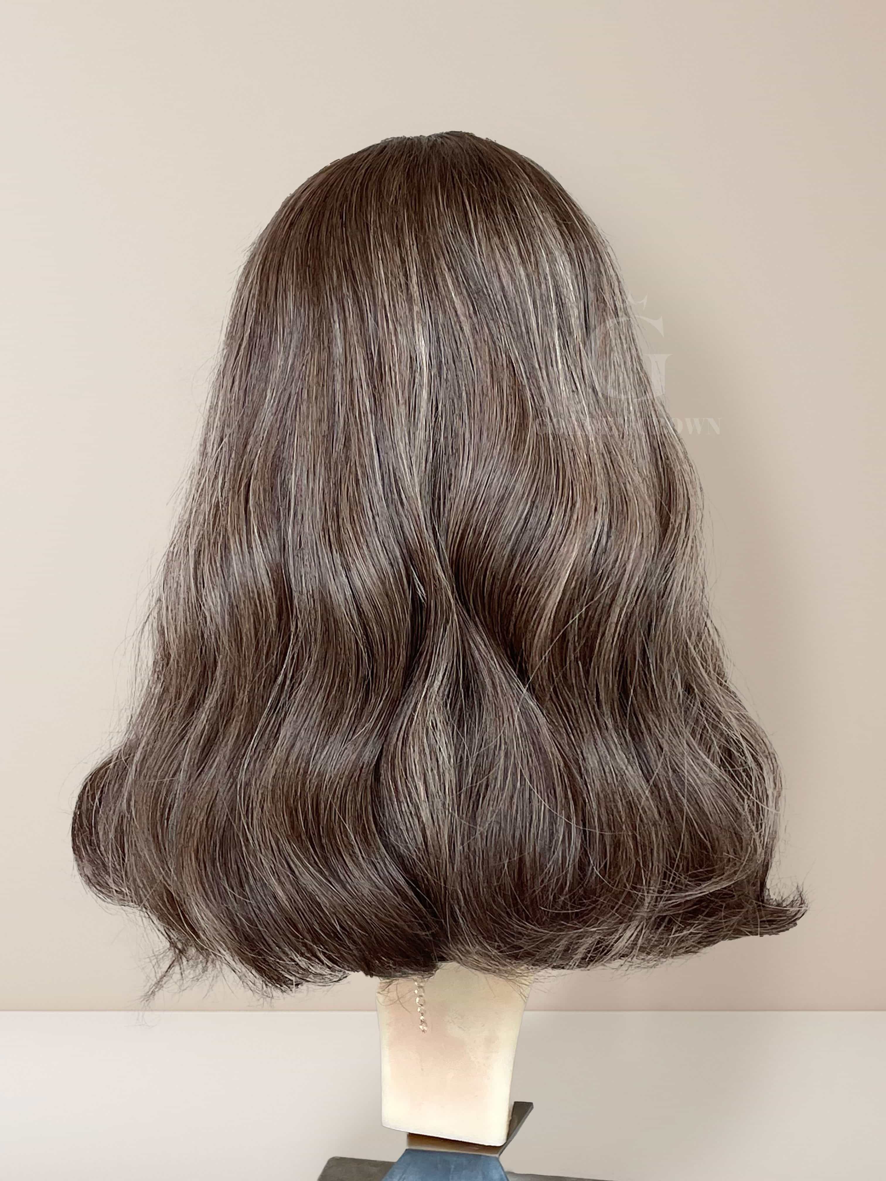 Susie Lace Top Base 100% Human Hair Wigs Back View GoldenCrownWigs.com