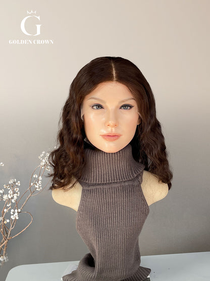 Thalia Wavy Skin Lace Top Base 100% Human Hair Wig