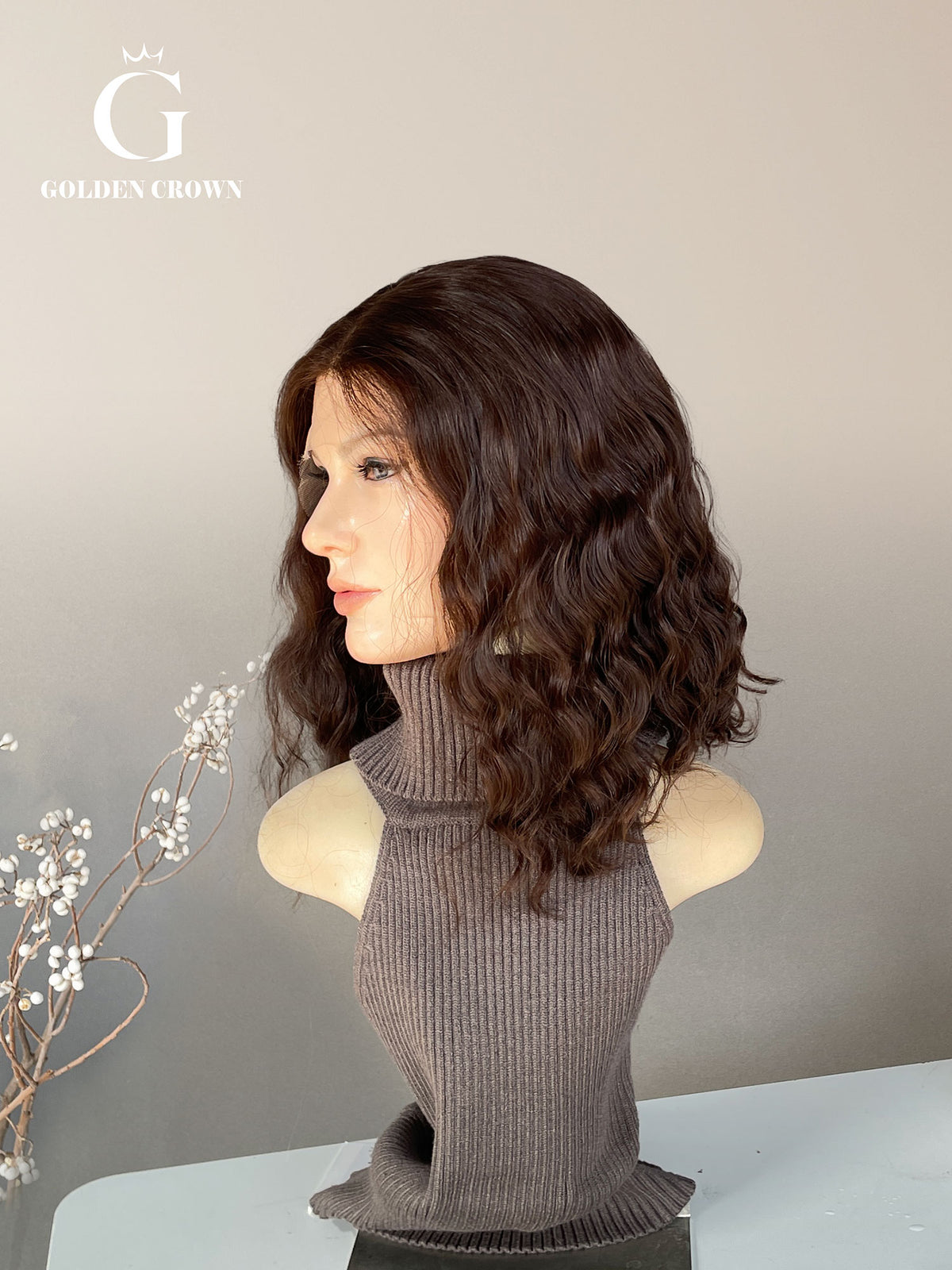 Thalia Wavy Skin Lace Top Base 100% Human Hair Wig