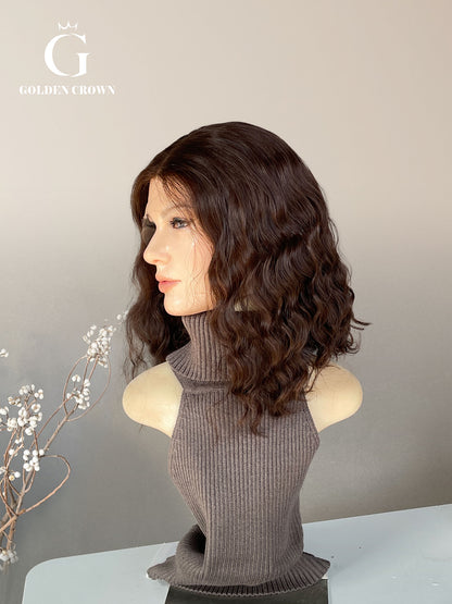 Thalia Wavy Skin Lace Top Base 100% Human Hair Wig