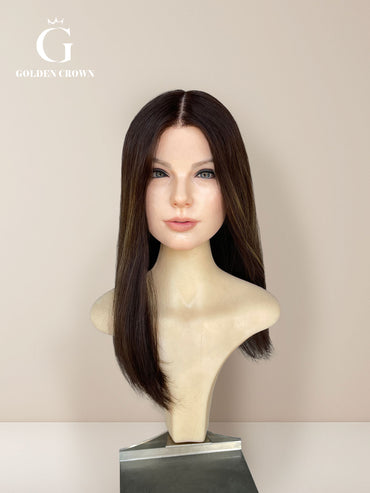 Yulia Skin Lace Top Base 100% Human Hair Wigs