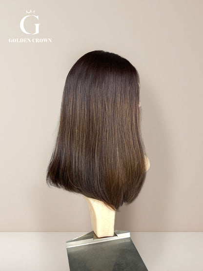 Yulia Skin Lace Top Base 100% Human Hair Wigs
