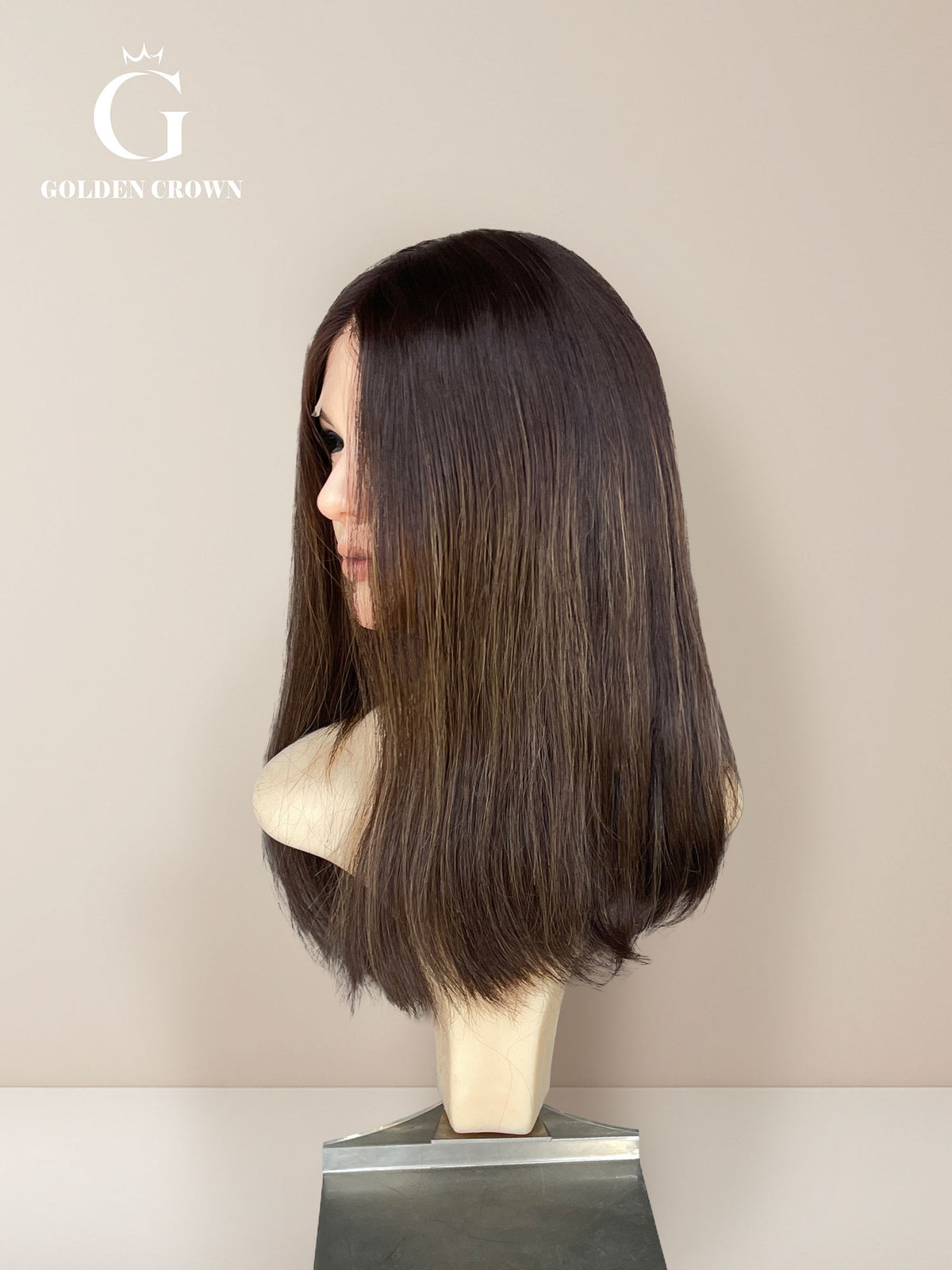 Yulia Skin Lace Top Base 100% Human Hair Wigs