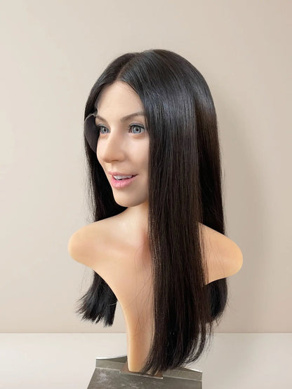 Elara Lace Top Base 100% Human Hair Wigs - GoldenCrownWigs