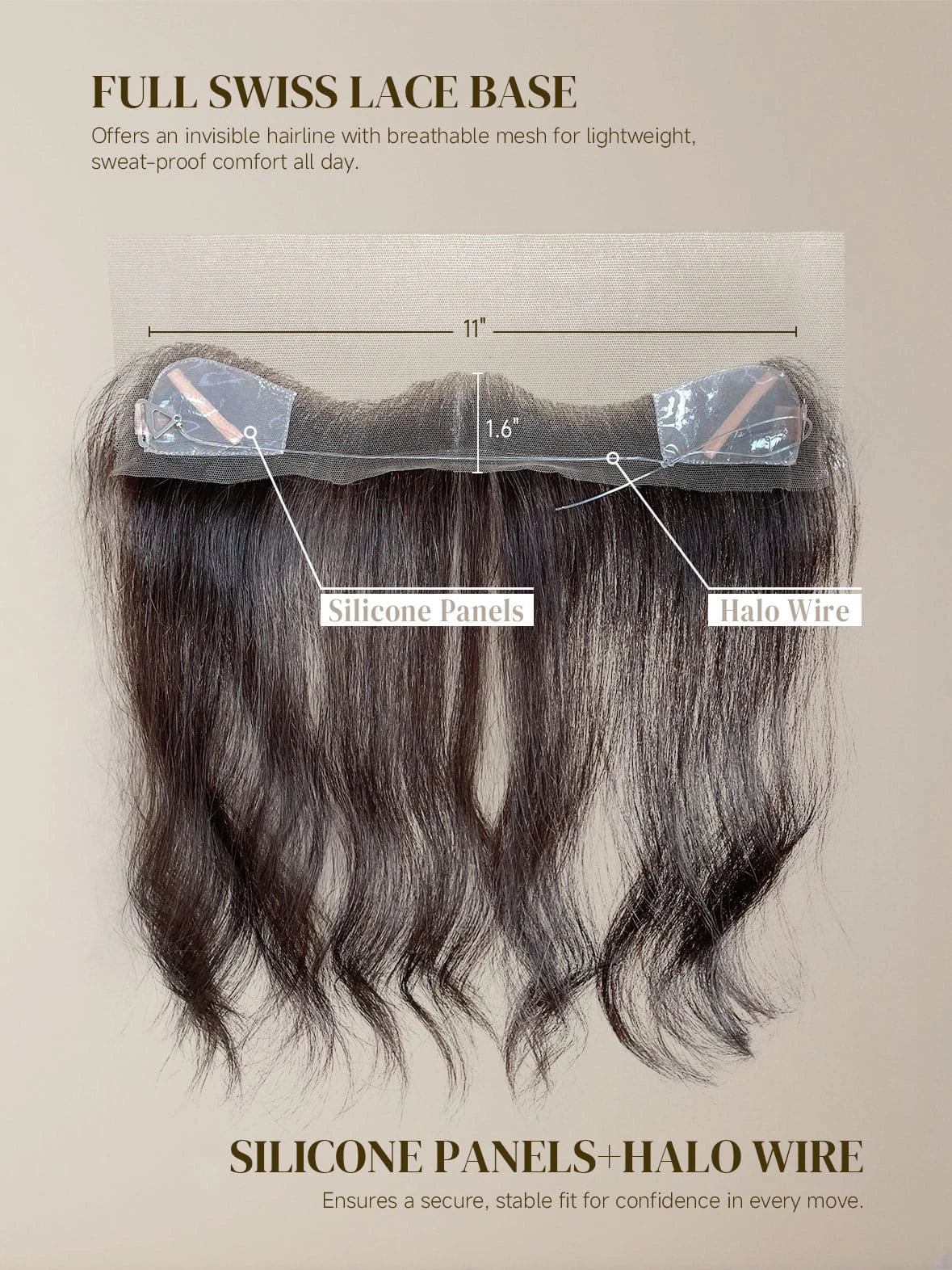 Elara 100% Human Hairline Topper (Slight Layer)
