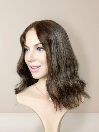 Irene Lace Top Base 100% Human Hair Wigs - GoldenCrownWigs