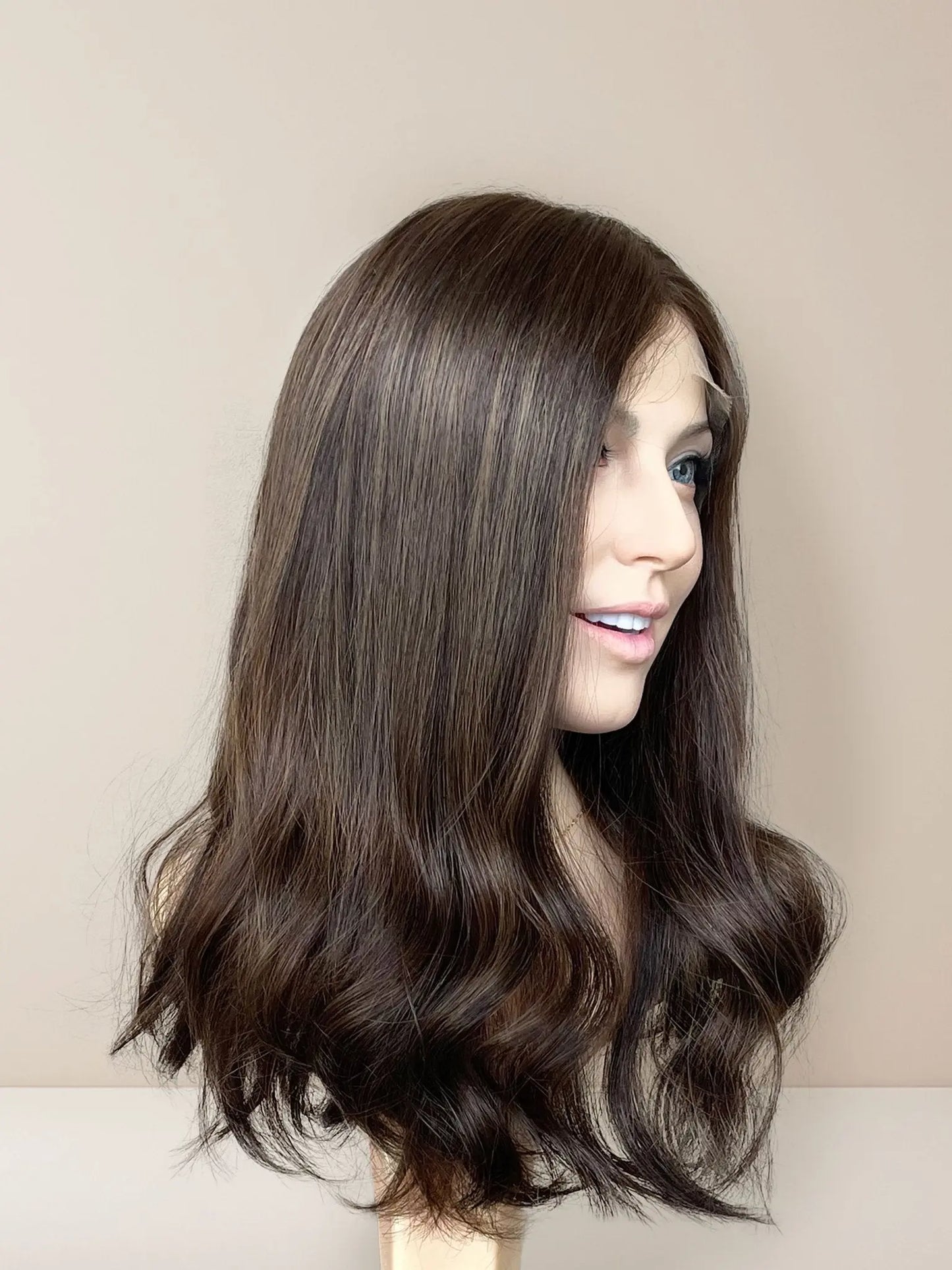 Lina Lace Top Base 100% Human Hair Wigs - GoldenCrownWigs