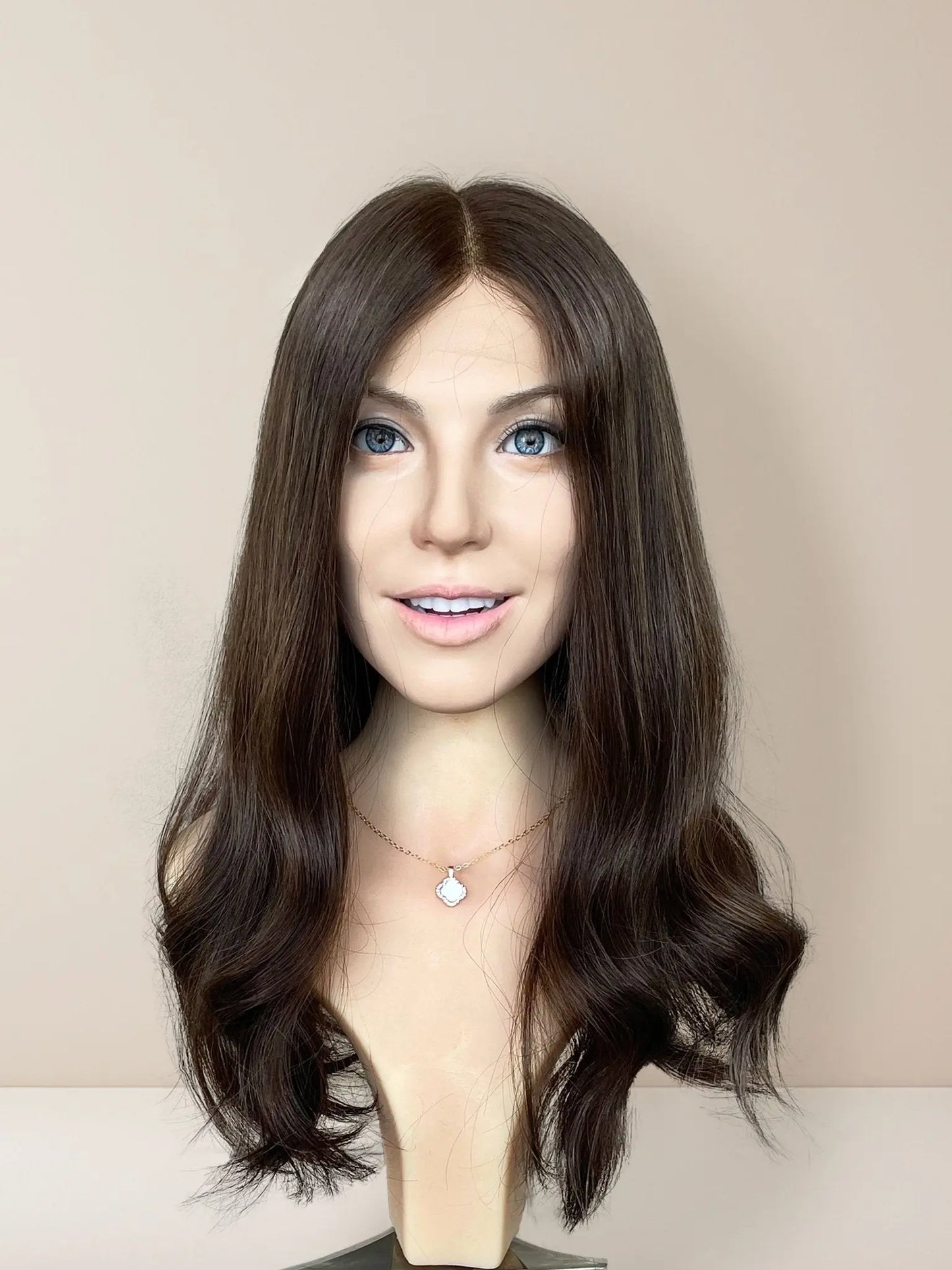 Lina Lace Top Base 100% Human Hair Wigs - GoldenCrownWigs