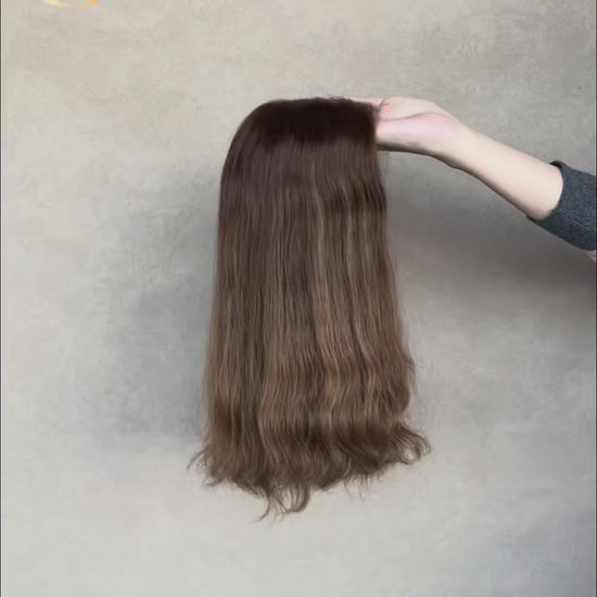 Maren Medical Lace Top Base 100% Human Hair Wigs Showcase GoldenCrownWigs.com