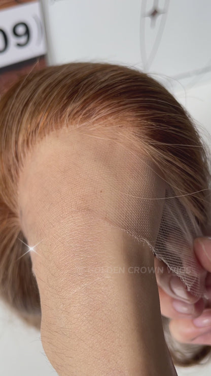 Lois Wavy Skin Lace Top Base 100% Human Hair Wigs