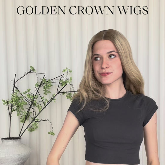 Zoe Lace Top Base 100% Human Hair Wigs Model Showcase GoldenCrownWigs.com