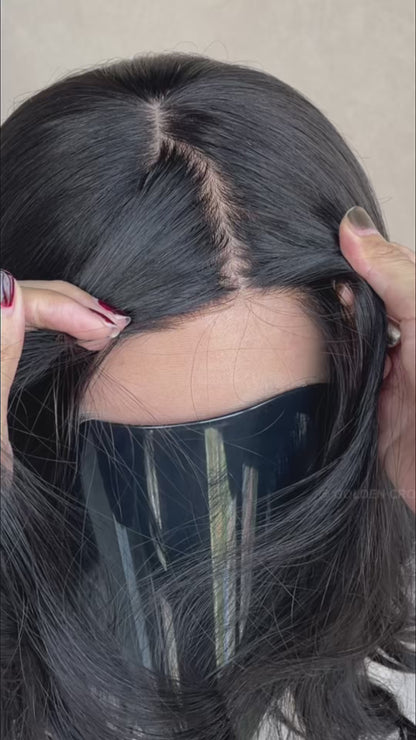 Thalia Wavy Skin Lace Top Base 100% Human Hair Wig