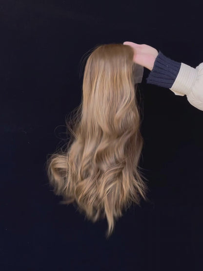 Nora Lace Top Base 100% Human Hair Wigs Showcase GoldenCrownWigs.com