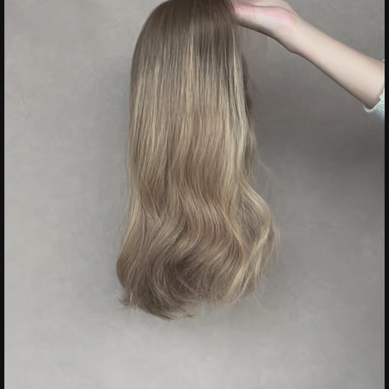 Maya Lace Top Base 100% Human Hair Wigs Showcase GoldenCrownWigs.com