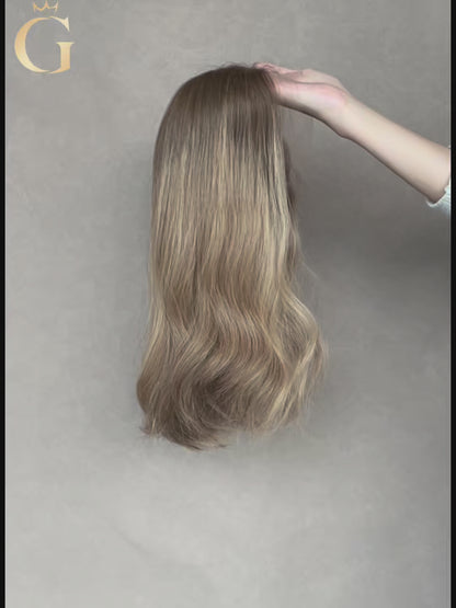 Maya Lace Top Base 100% Human Hair Wigs Showcase GoldenCrownWigs.com