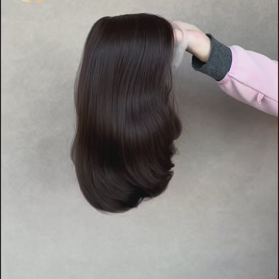 Lila Lace Top Base 100% Human Hair Wigs Showcase GoldenCrownWigs.com