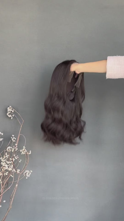 Elara Skin Lace Top Base 100% Human Hair Wigs
