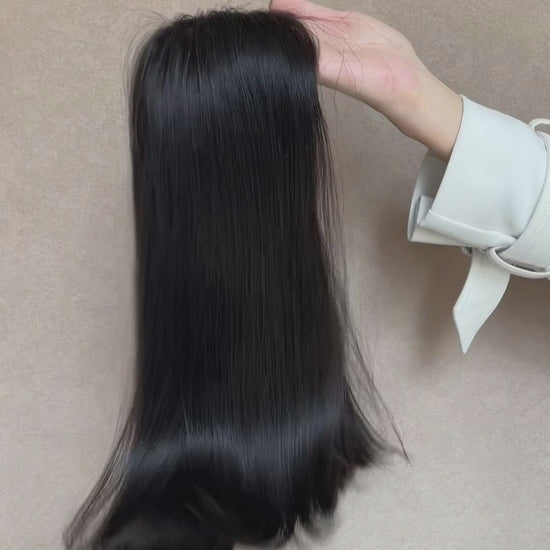 Elara Lace Top Base 100% Human Hair Wigs Showcase GoldenCrownWigs.com